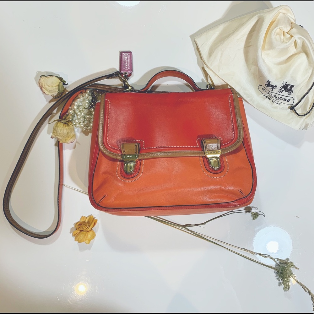 Vintage Poppy collection Coach satchel